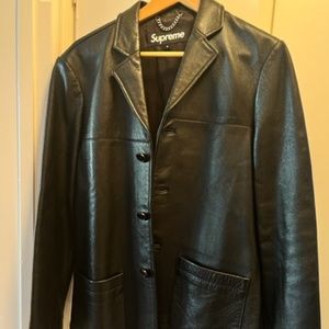 Supreme Men's Leather Jacket.  Size small